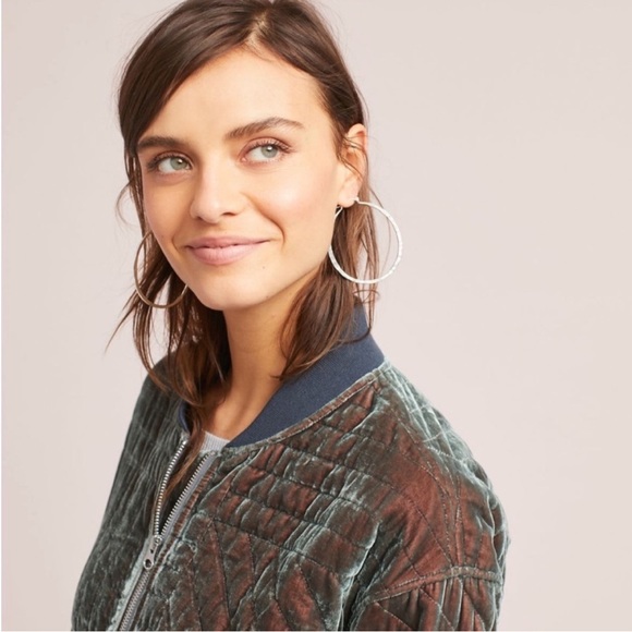 ANTHROPOLIGIE Hei Hei Velvet quilted jacket Sz XS - Picture 5 of 13